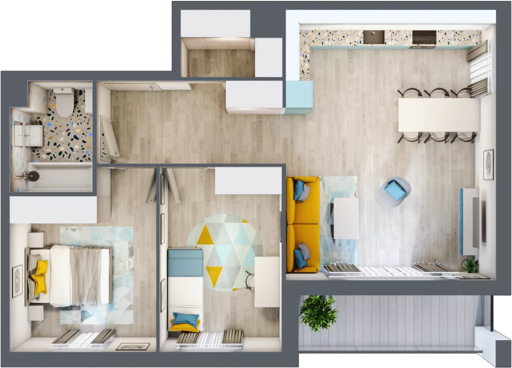 3 pokoje, apartament 66,61 m², piętro 2, oferta nr 4.A.25, Urzeka, Gdańsk, Jasień, ul. Guderskiego / Czermińskiego
