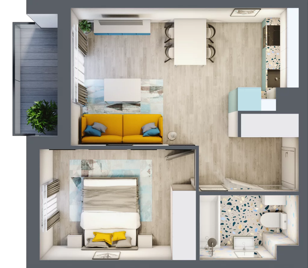 2 pokoje, apartament 38,76 m², piętro 2, oferta nr 5.A.13, Nowe Południe, Gdańsk, Orunia Górna-Gdańsk Południe, Maćkowy, ul. Starogrodzka/ Borkowska