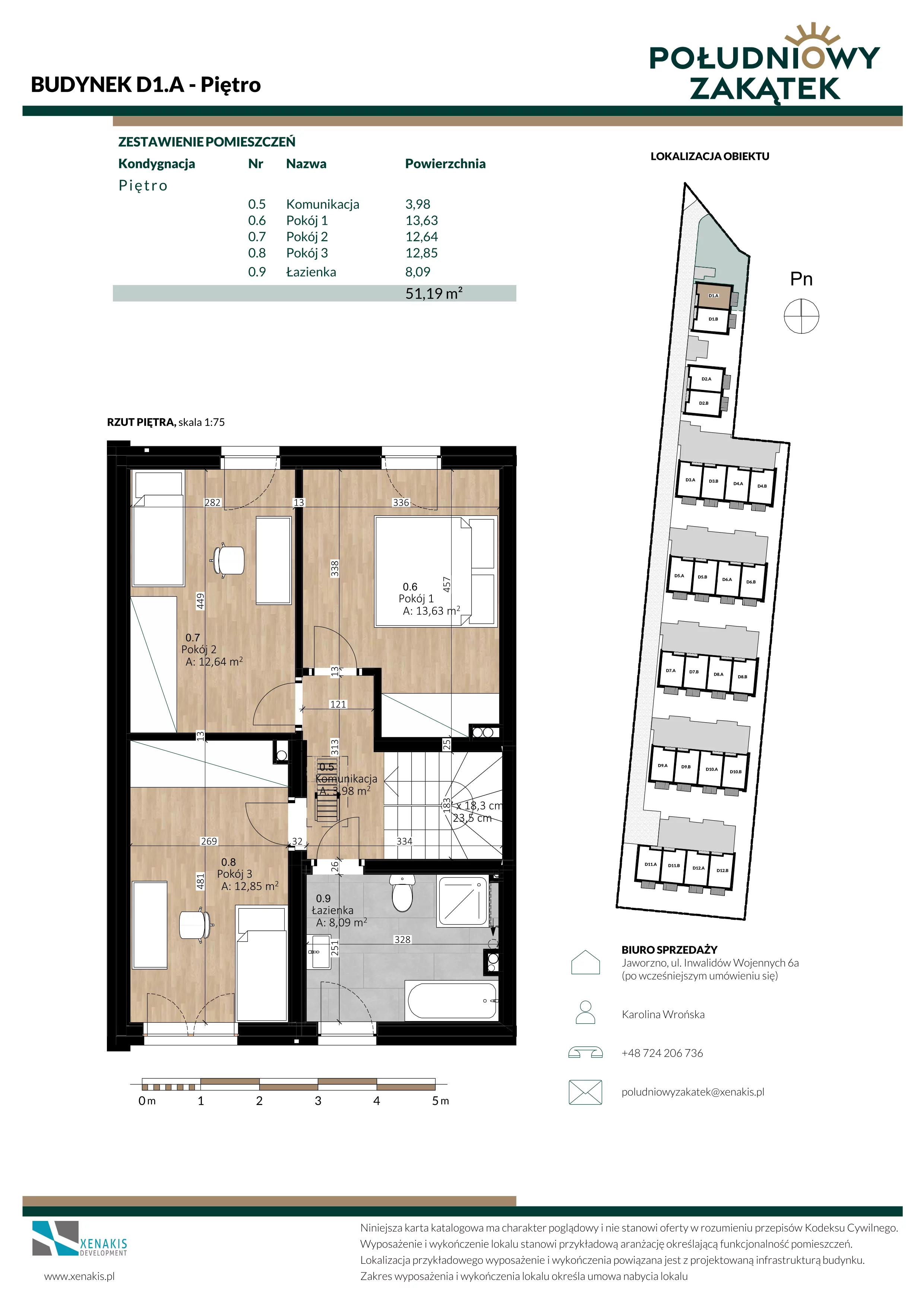 Dom 104,09 m², oferta nr D1.A, Południowy Zakątek, Mysłowice, ul. Białobrzeska