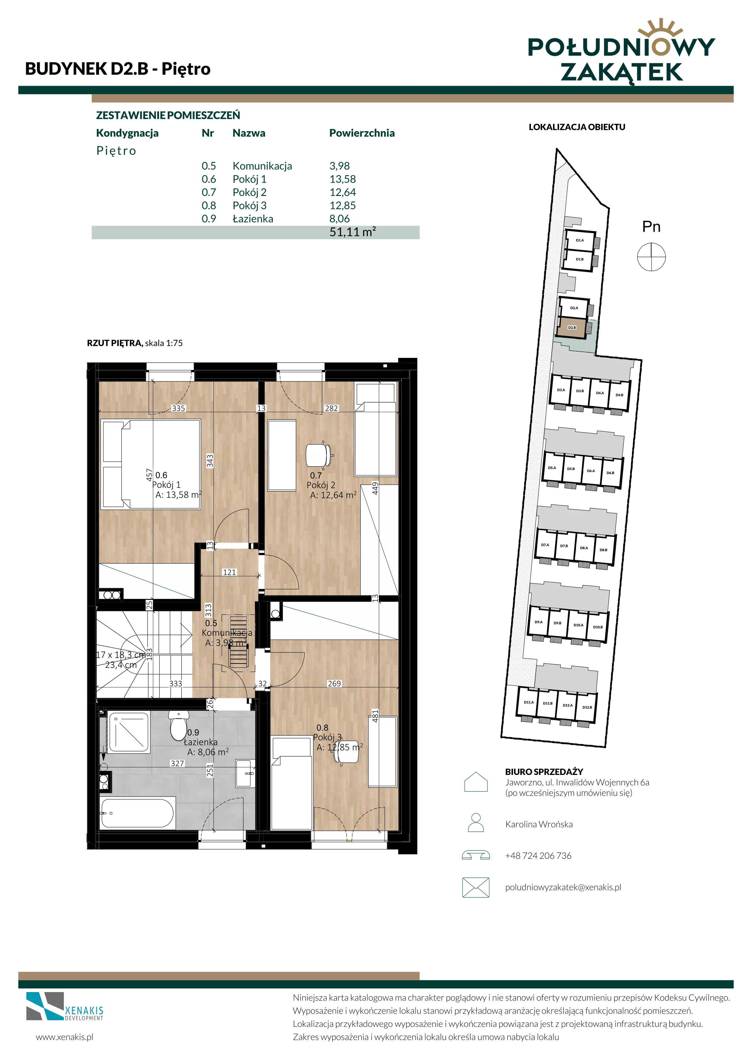 Dom 101,51 m², oferta nr D2.B, Południowy Zakątek, Mysłowice, ul. Białobrzeska