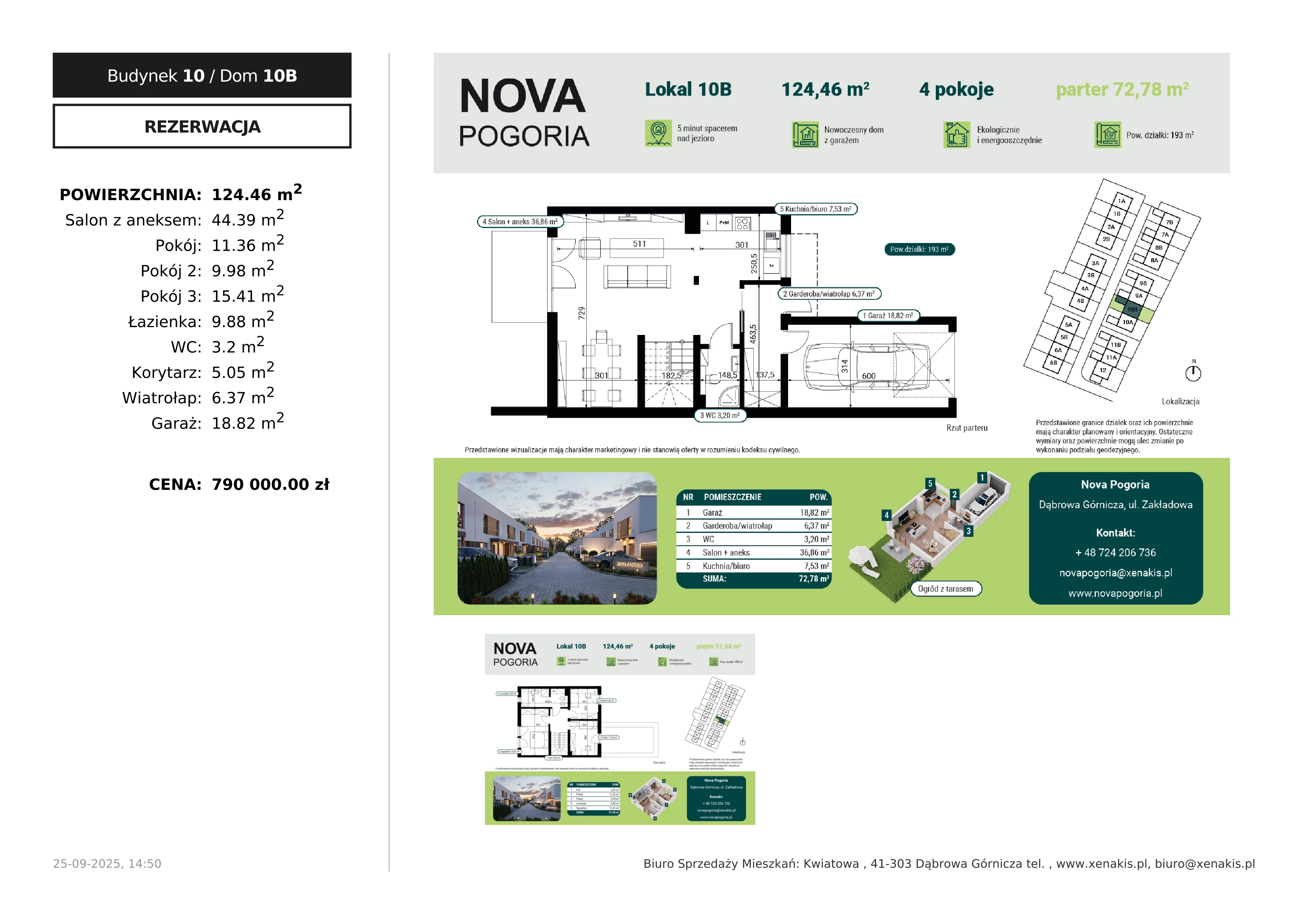 Dom 124,46 m², oferta nr 10B, Nova Pogoria II, Dąbrowa Górnicza, ul. Zakładowa