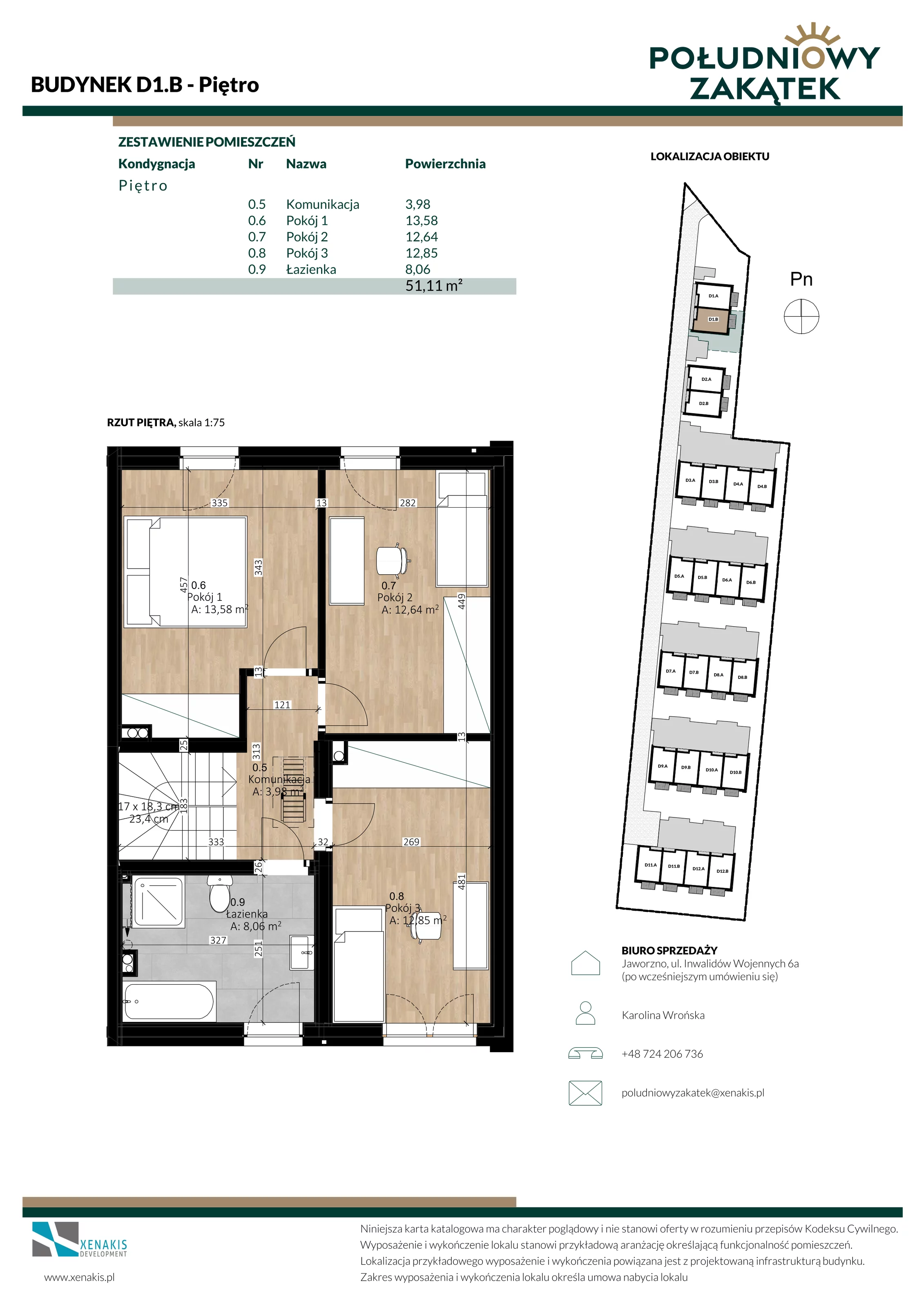 Dom 103,91 m², oferta nr D1.B, Południowy Zakątek, Mysłowice, ul. Białobrzeska