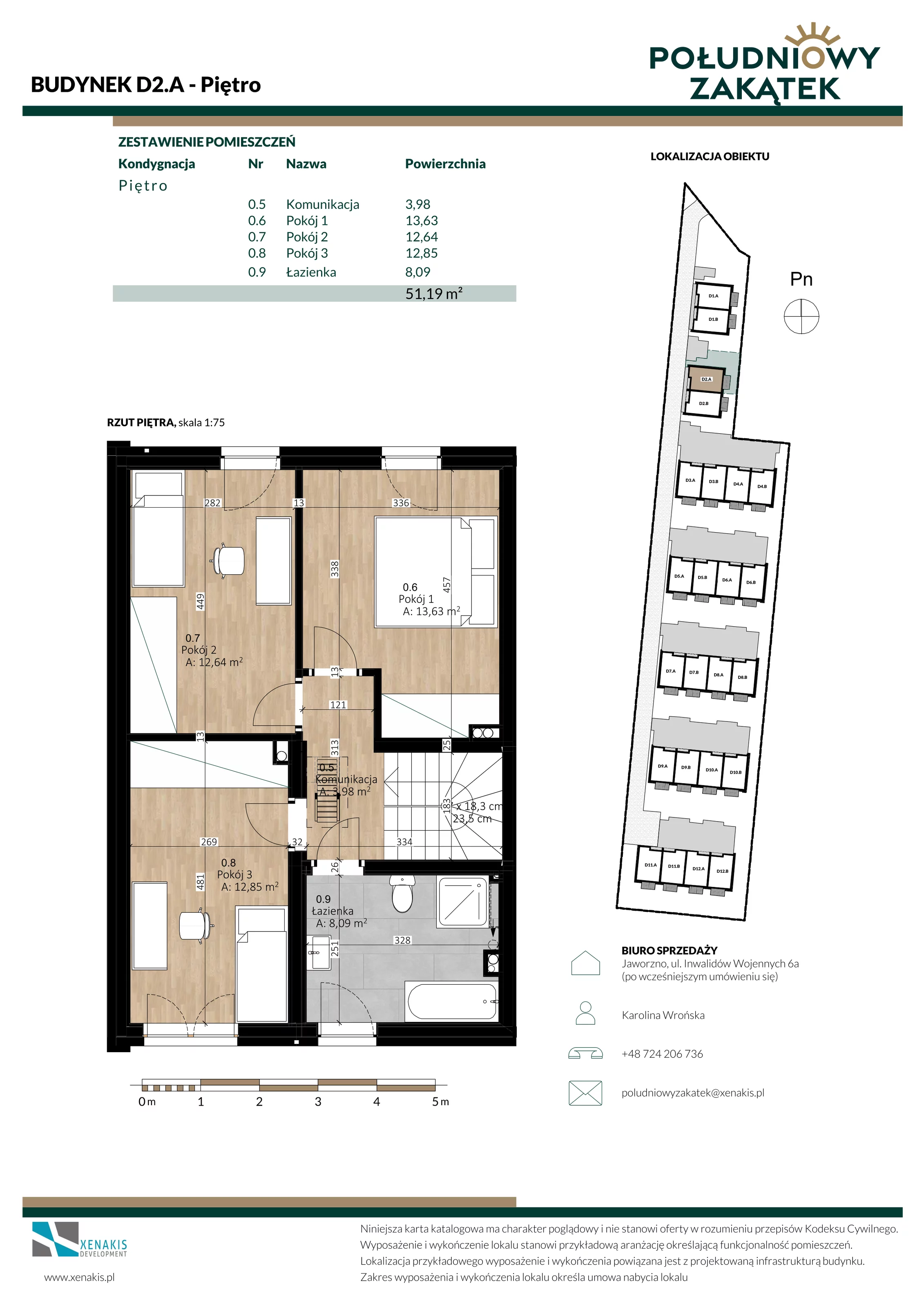 Dom 104,09 m², oferta nr D2.A, Południowy Zakątek, Mysłowice, ul. Białobrzeska