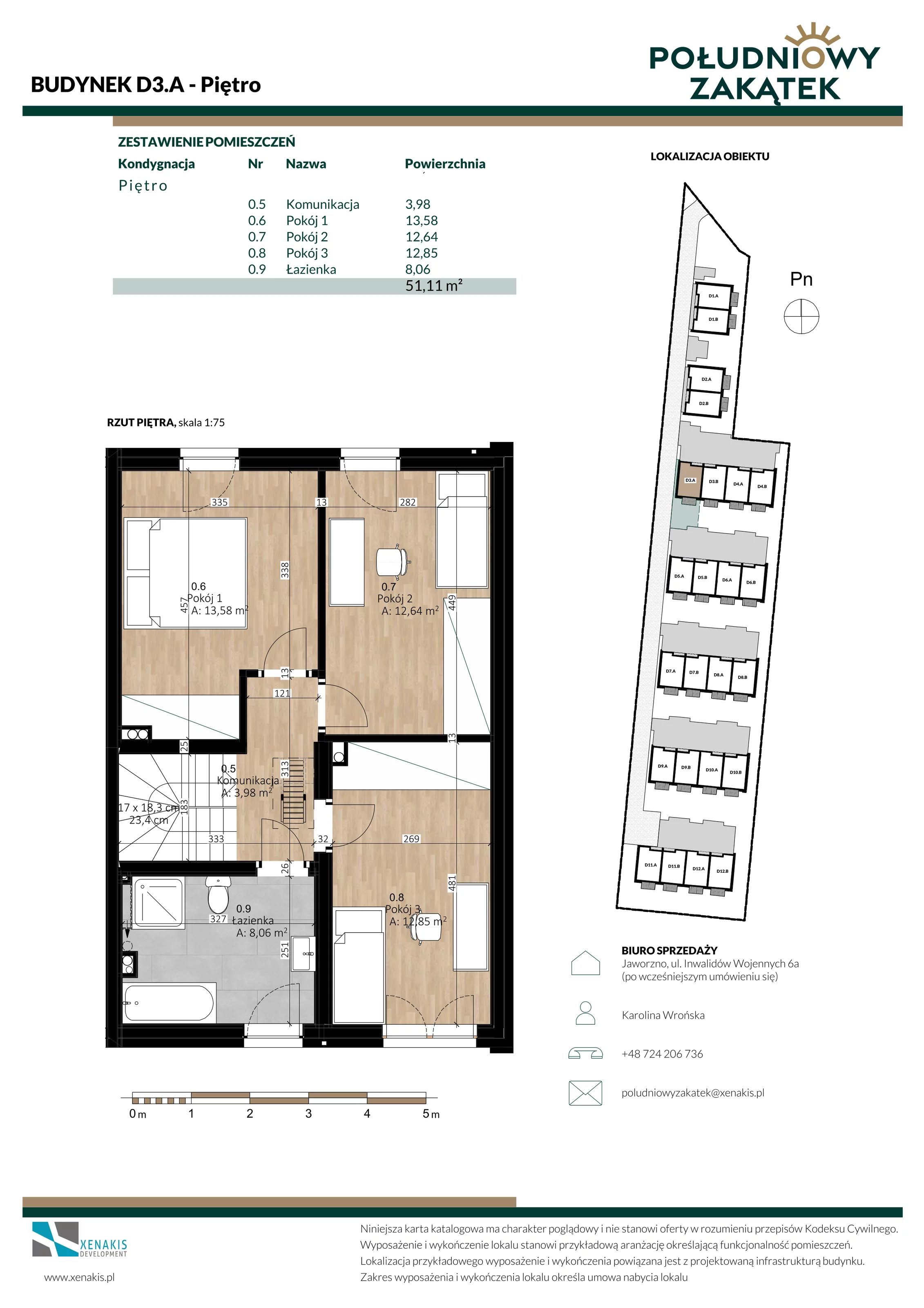 Dom 103,91 m², oferta nr D3.A, Południowy Zakątek, Mysłowice, ul. Białobrzeska