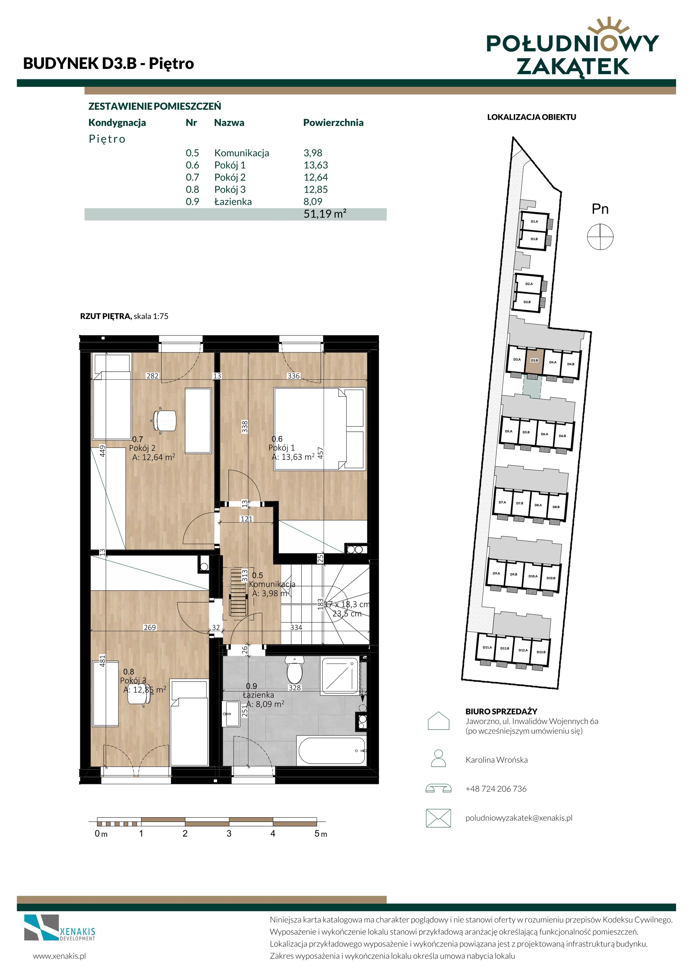Dom 104,09 m², oferta nr D3.B, Południowy Zakątek, Mysłowice, ul. Białobrzeska