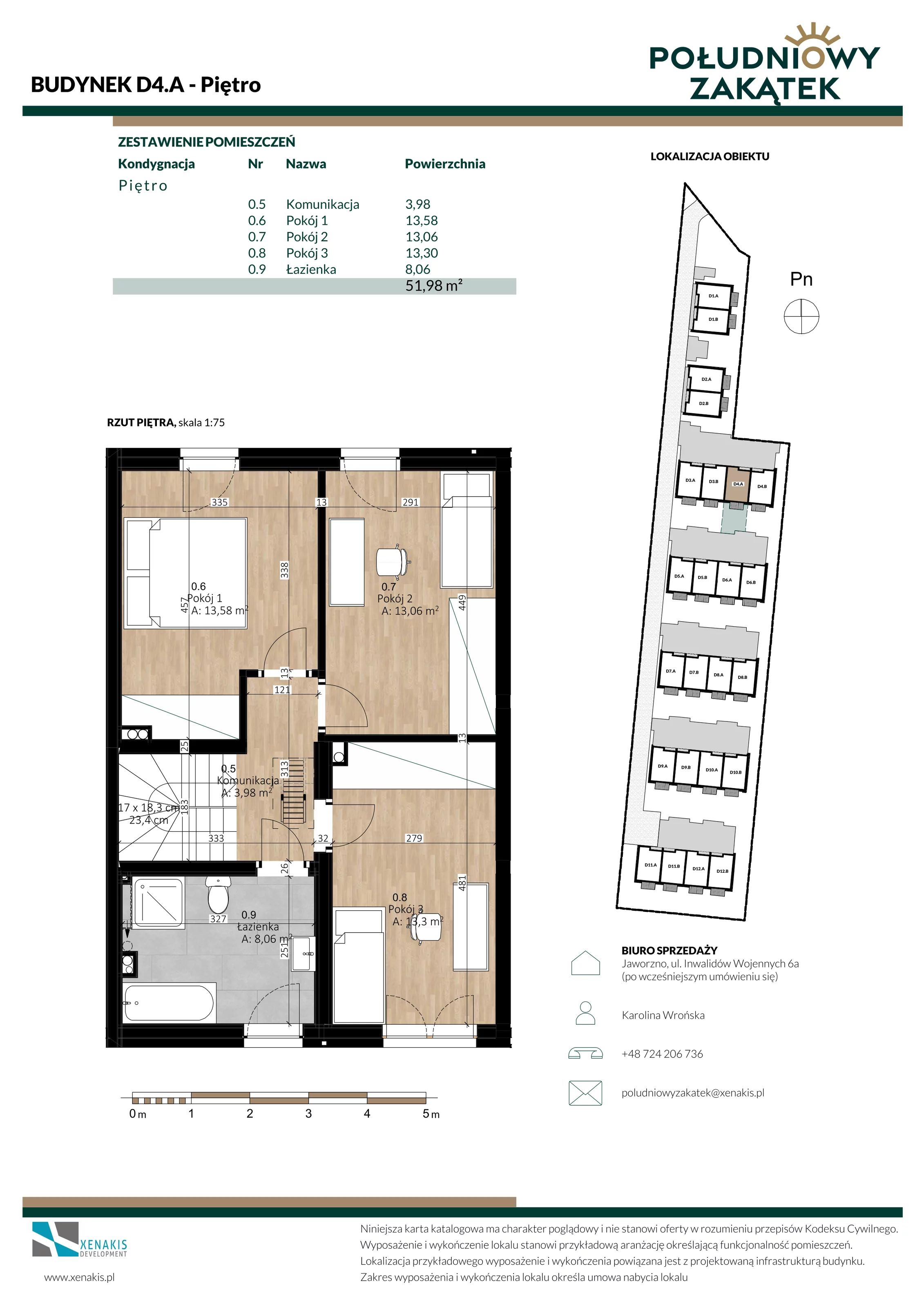 Dom 105,63 m², oferta nr D4.A, Południowy Zakątek, Mysłowice, ul. Białobrzeska