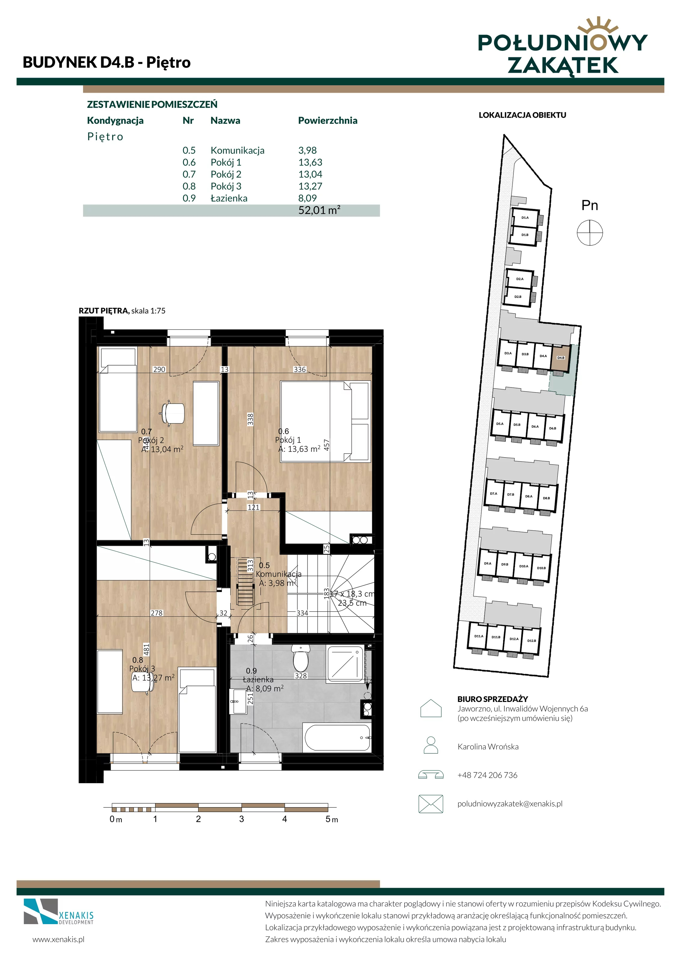 Dom 105,72 m², oferta nr D4.B, Południowy Zakątek, Mysłowice, ul. Białobrzeska