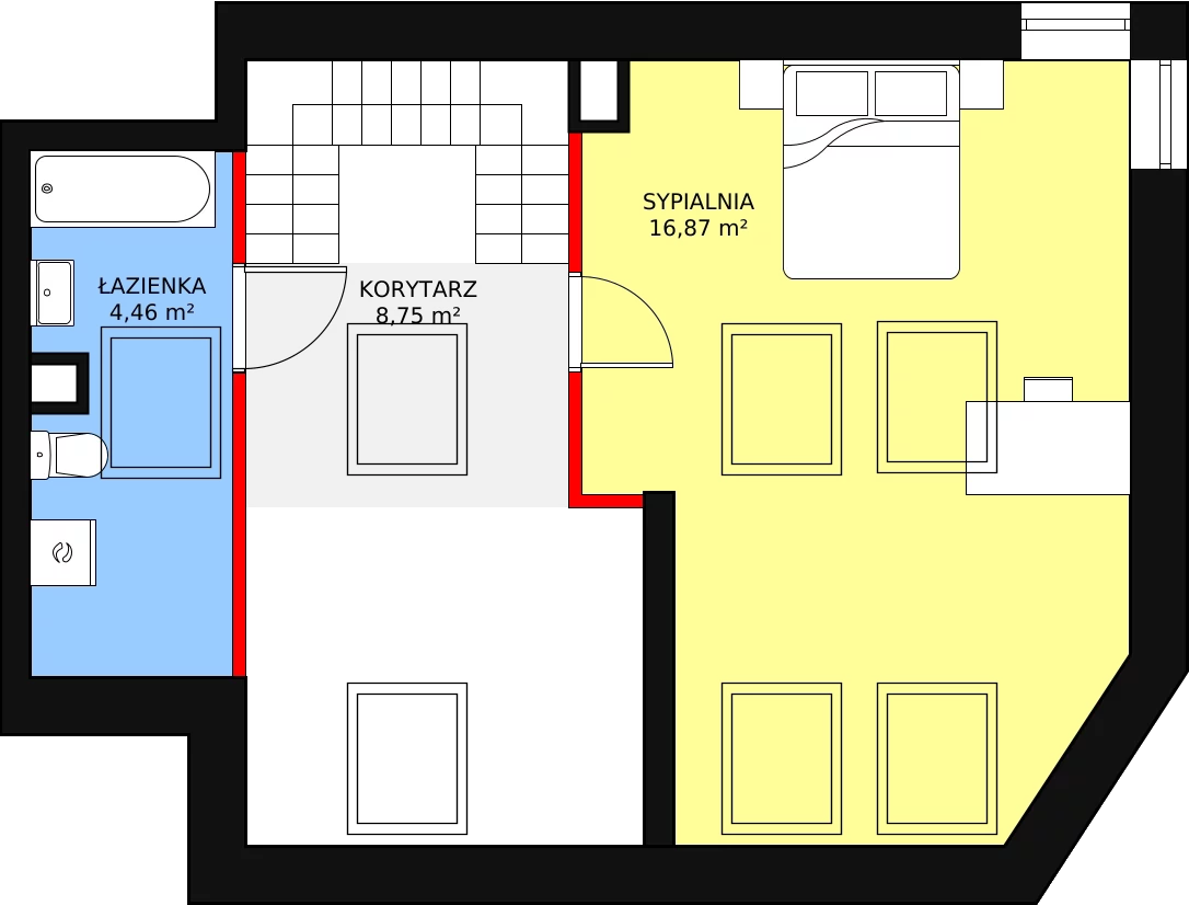 Apartament 91,67 m², piętro 2, oferta nr M17, Niecała Prestige Residence, Lublin, Śródmieście, ul. Niecała 20