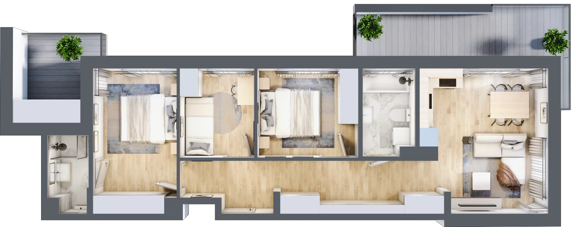 4 pokoje, mieszkanie 68,36 m², piętro 2, oferta nr 123 D/39, Ostródzka 123, Warszawa, Białołęka, Brzeziny, ul. Ostródzka 123