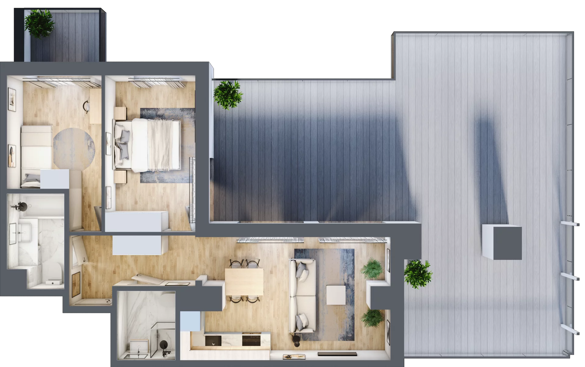 3 pokoje, mieszkanie 59,79 m², piętro 3, oferta nr 123/31, Ostródzka 123 - Etap II, Warszawa, Białołęka, Brzeziny, ul. Ostródzka 123