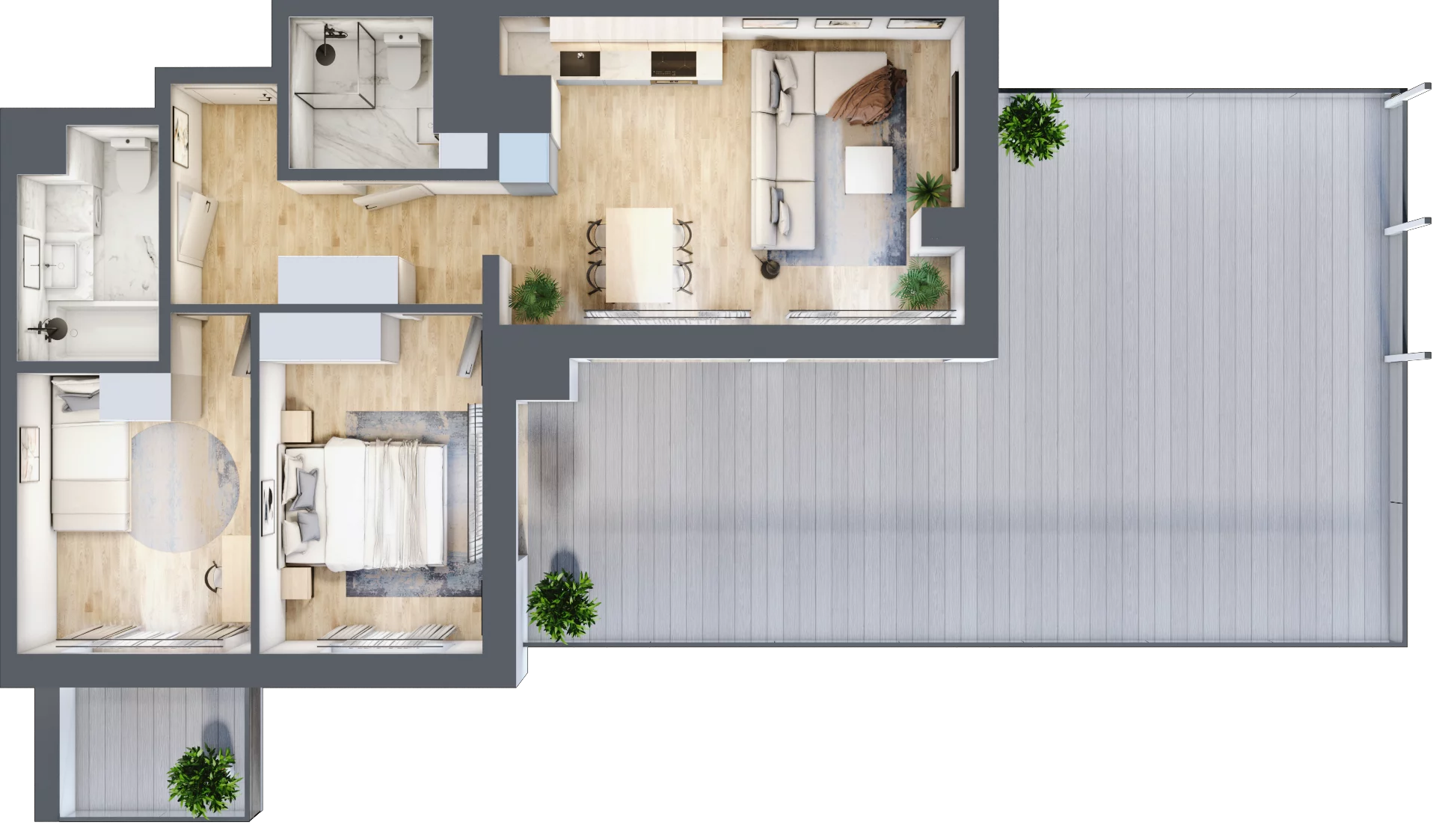 3 pokoje, mieszkanie 56,30 m², piętro 3, oferta nr 123 A/A-50, Ostródzka 123 - Etap II, Warszawa, Białołęka, Brzeziny, ul. Ostródzka 123
