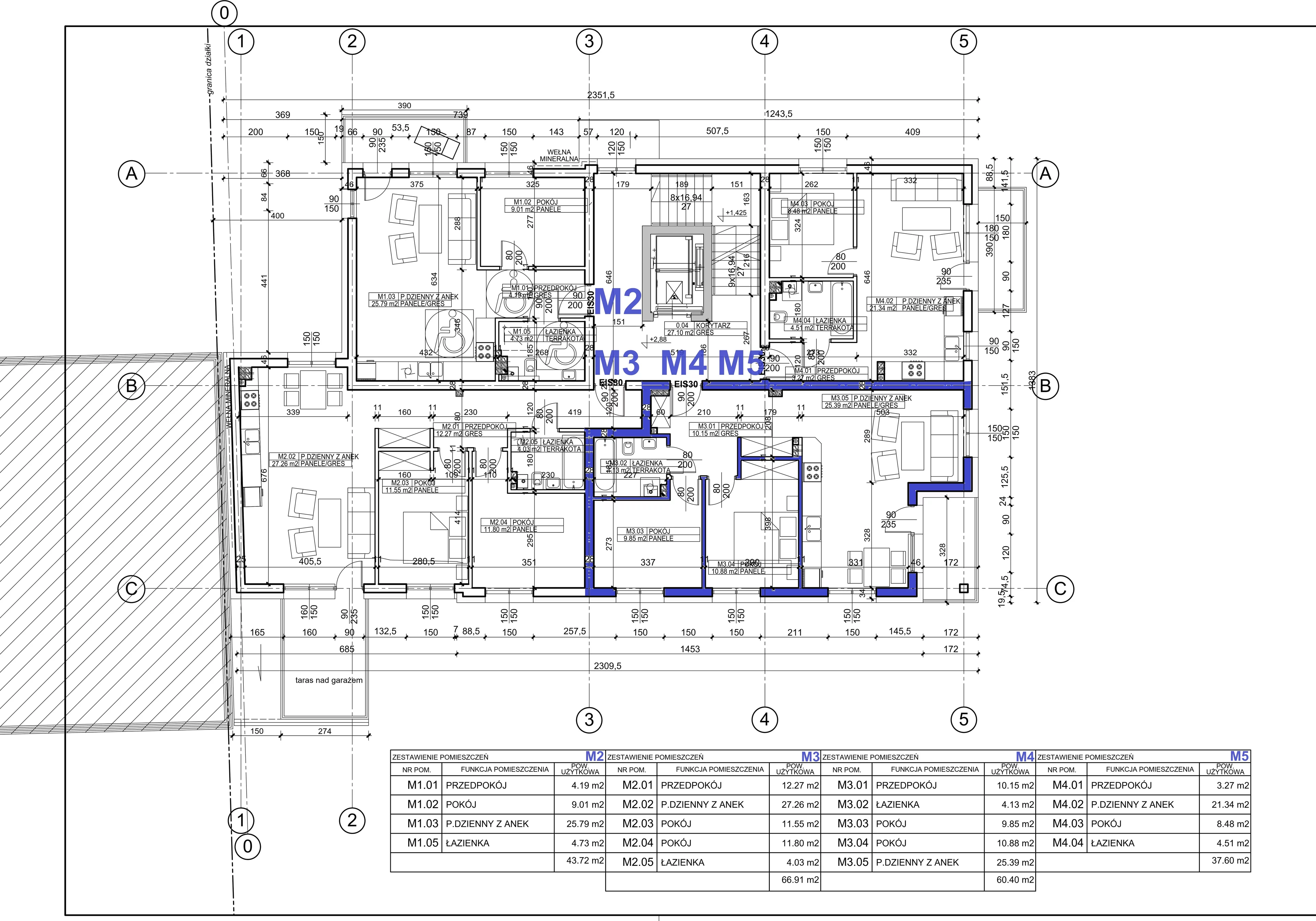 Apartament 60,40 m², piętro 1, oferta nr M4, Boskie Apartamenty na Kaplicznej, Sosnowiec, Milowice, ul. Kapliczna 3