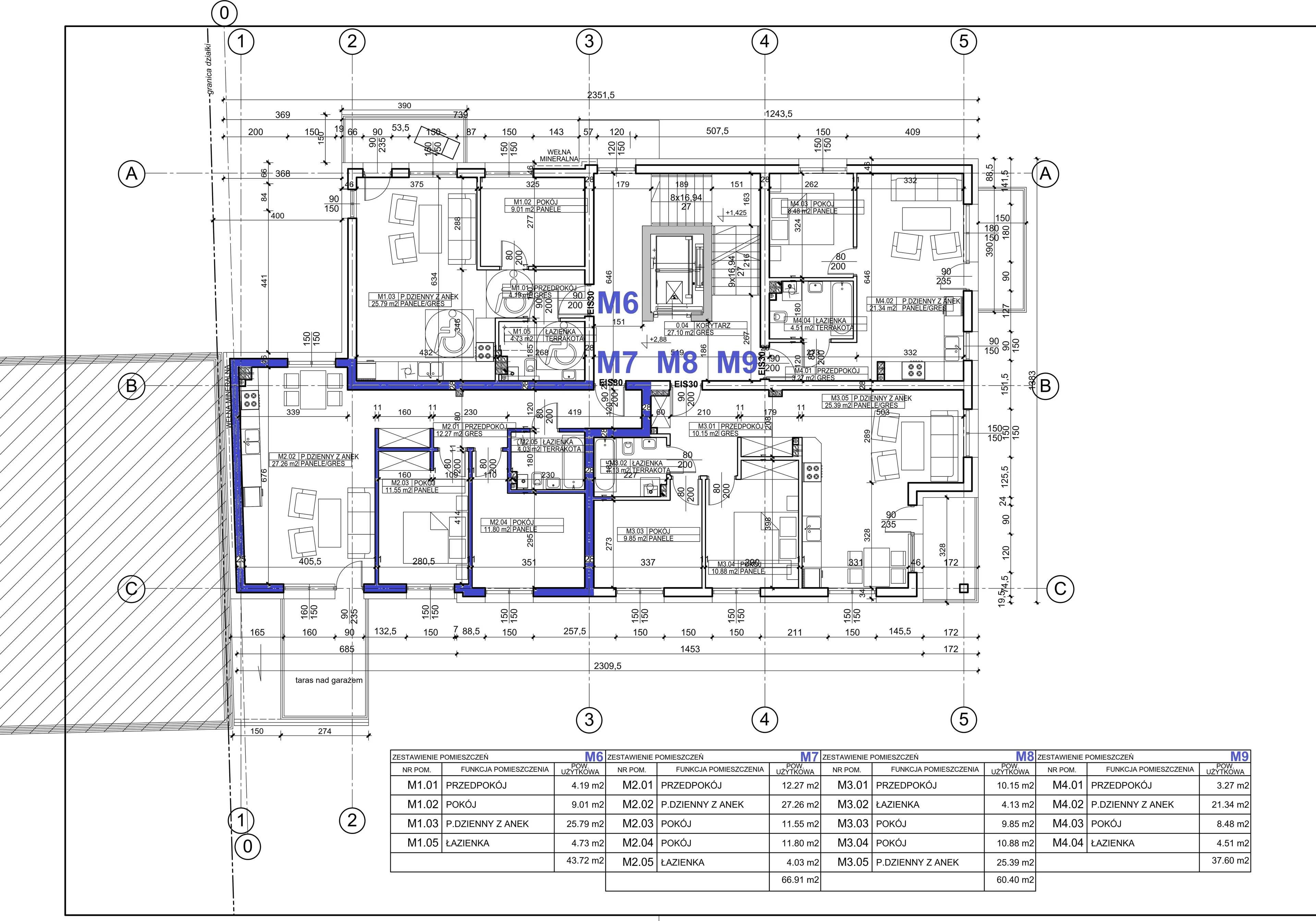 Apartament 66,91 m², piętro 2, oferta nr M7, Boskie Apartamenty na Kaplicznej, Sosnowiec, Milowice, ul. Kapliczna 3