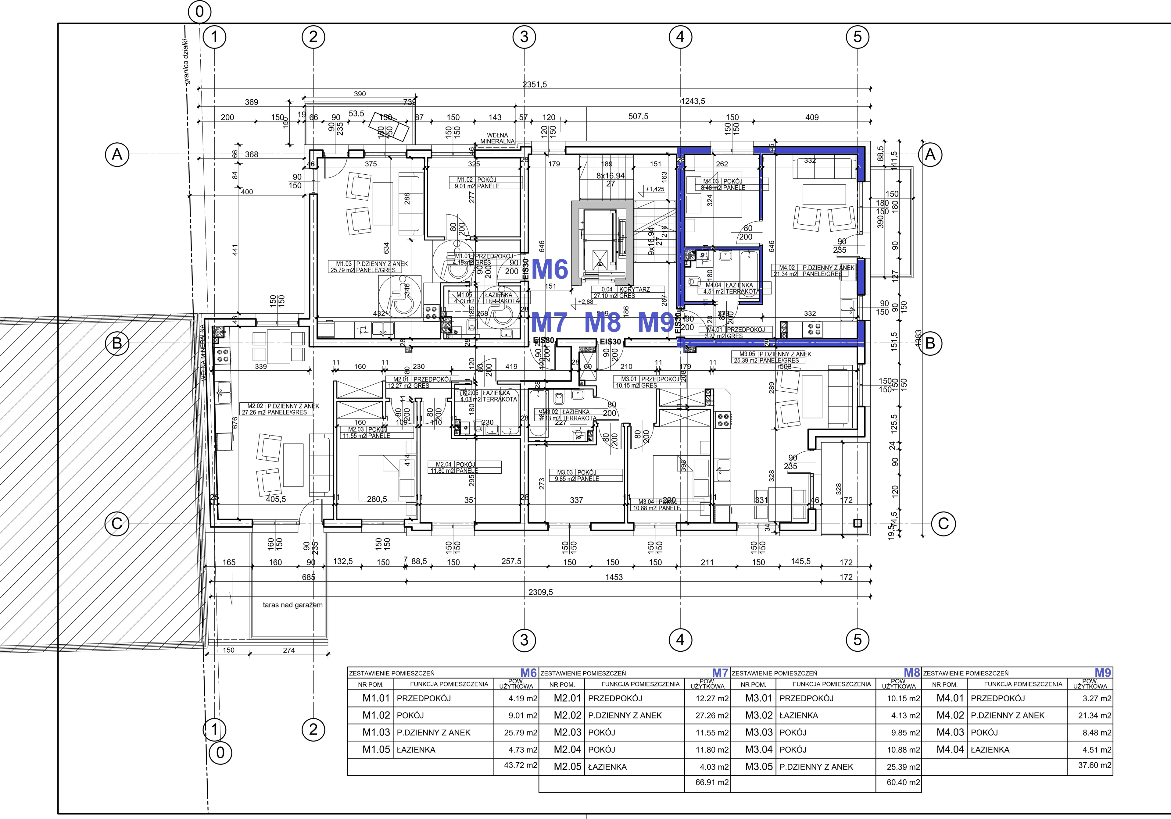 Apartament 37,60 m², piętro 2, oferta nr M9, Boskie Apartamenty na Kaplicznej, Sosnowiec, Milowice, ul. Kapliczna 3