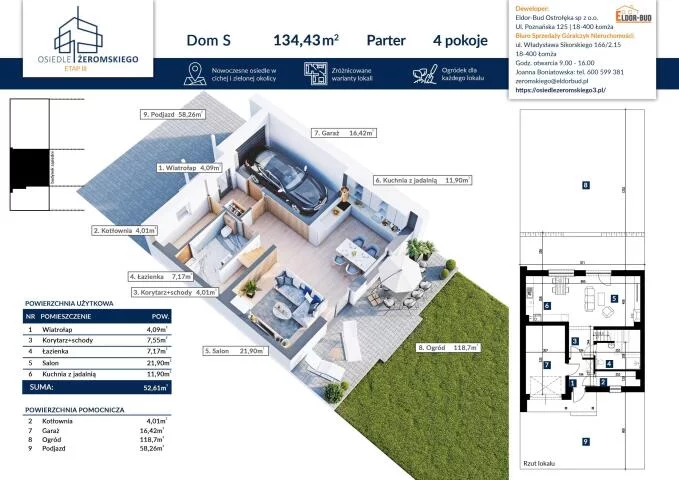 Dom 134,43 m², oferta nr , 2207, Tobolice, Bliska