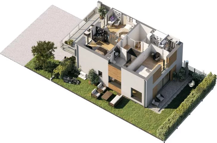 Dom 131,85 m², oferta nr , 2233, Łomża, Migdałowa