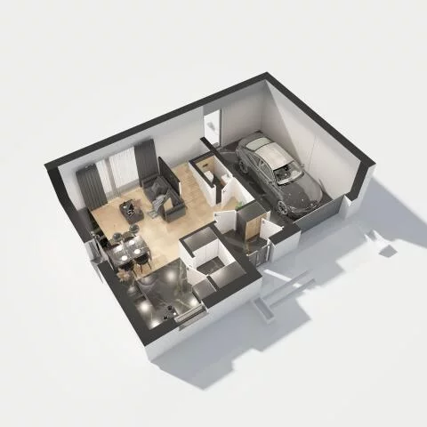 Dom 108,56 m², oferta nr , 1674, Ostrołęka, Wierzbowa