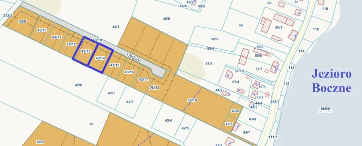 Działka 1 509,00 m², oferta nr , 2072, Bogaczewo