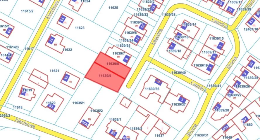 Działka 538,00 m², oferta nr , 2317, Łomża, Łagodna