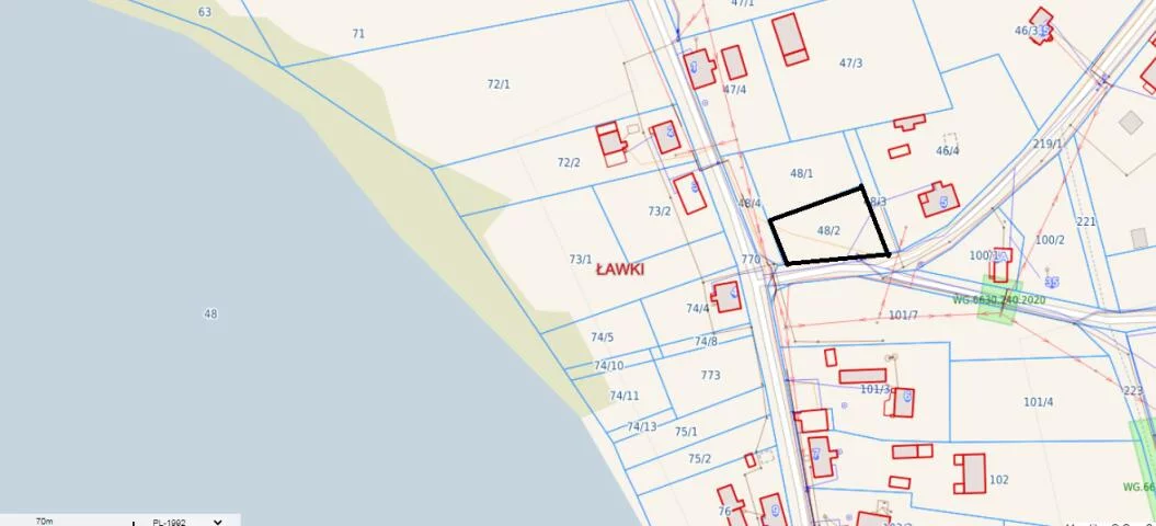 Działka 993,00 m², oferta nr , 2248, Ławki