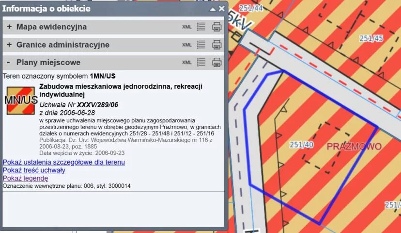 Działka 1 466,00 m², oferta nr , 2322, Prażmowo