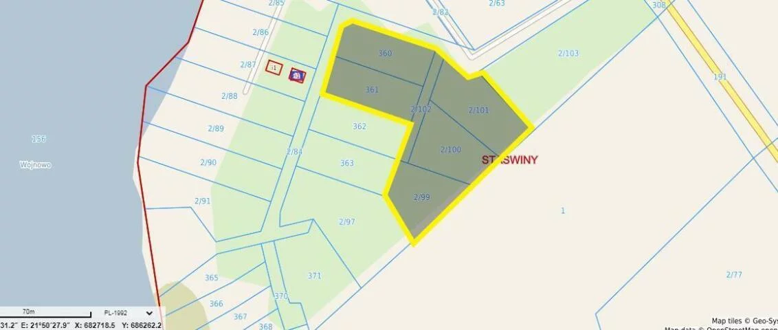 Działka 1 616,00 m², oferta nr , 1703, Ruda