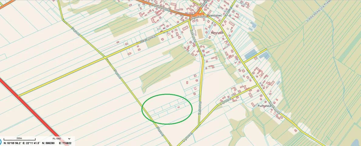 Działka 1 500,00 m², oferta nr , 2402, Pniewo, Szkolna