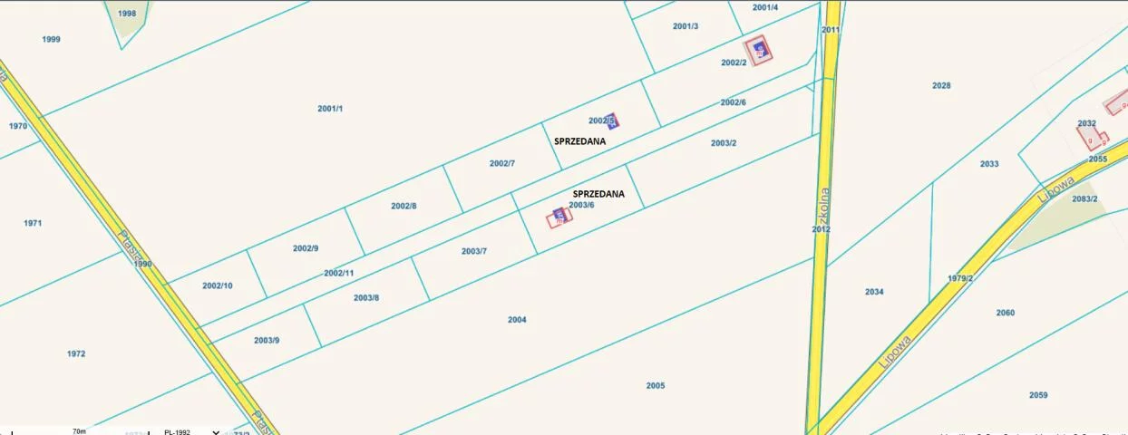 Działka 1 500,00 m², oferta nr , 2402, Pniewo, Szkolna