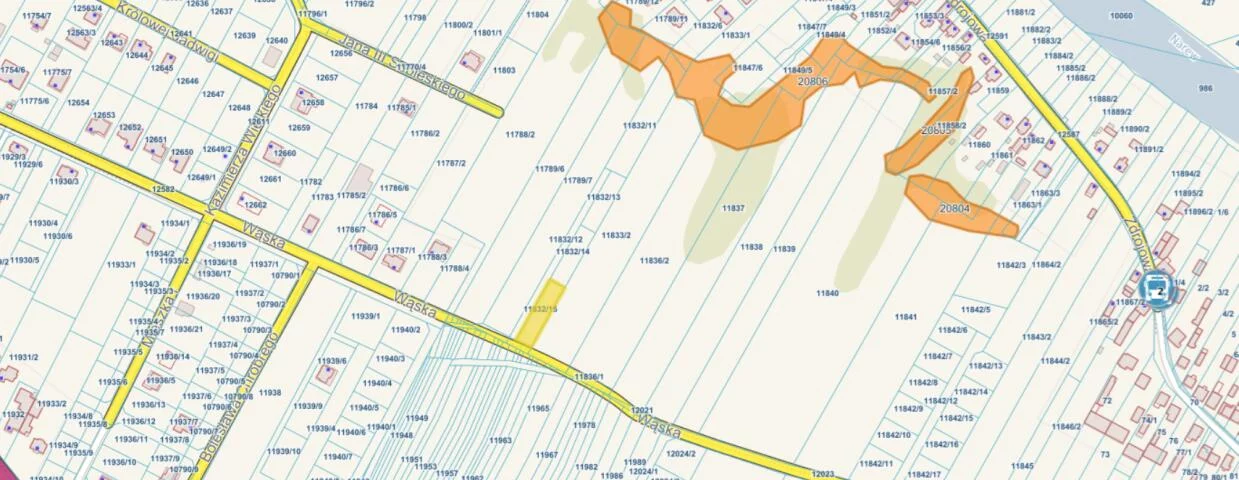 Działka 897,00 m², oferta nr , 2360, Łomża, Wąska