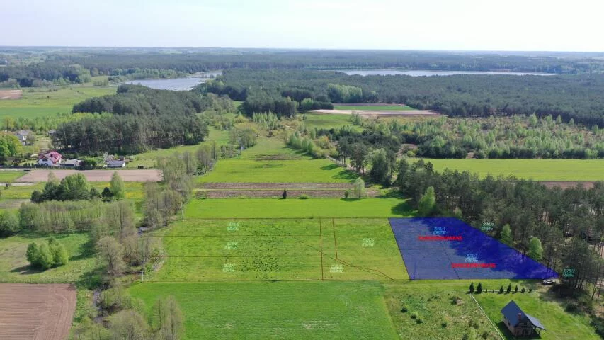 Działka 1 661,00 m², Wydmusy, Sprzedaż