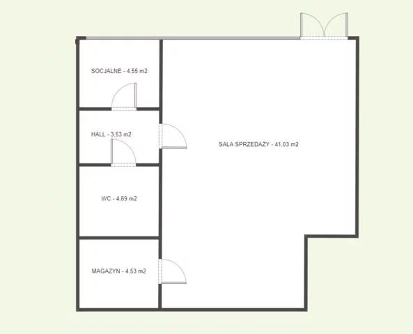Biuro 58,33 m², oferta nr , 1476W, Łomża, Zawadzka