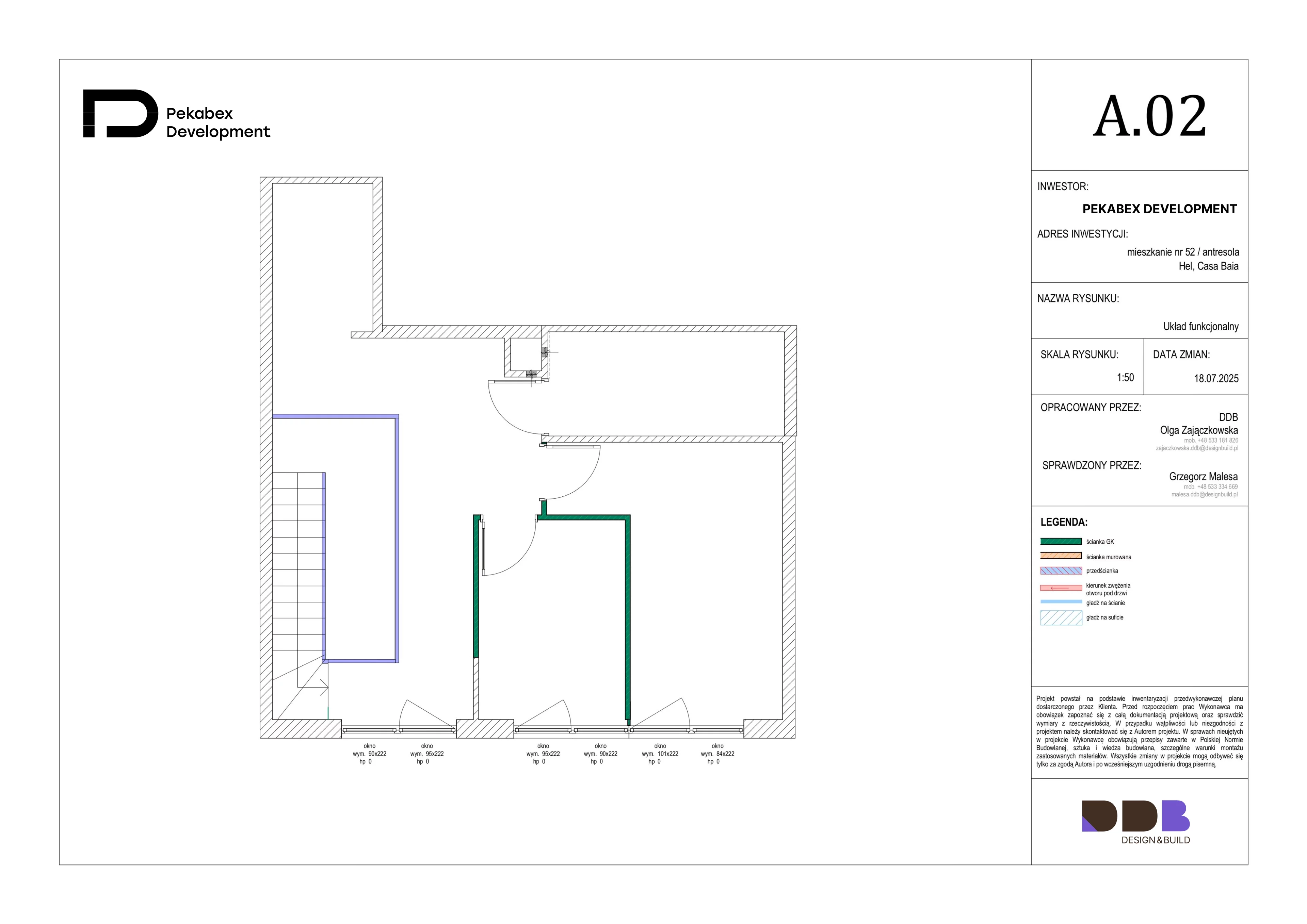1 pokój, apartament 93,82 m², piętro 3, oferta nr F4, CASA BAIA, Hel, ul. Stefana Żeromskiego 3