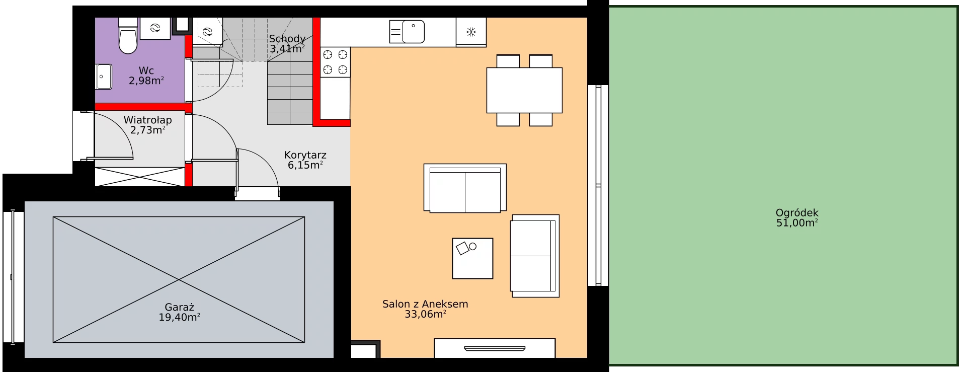 Zalety domu 134.15 m², 35A