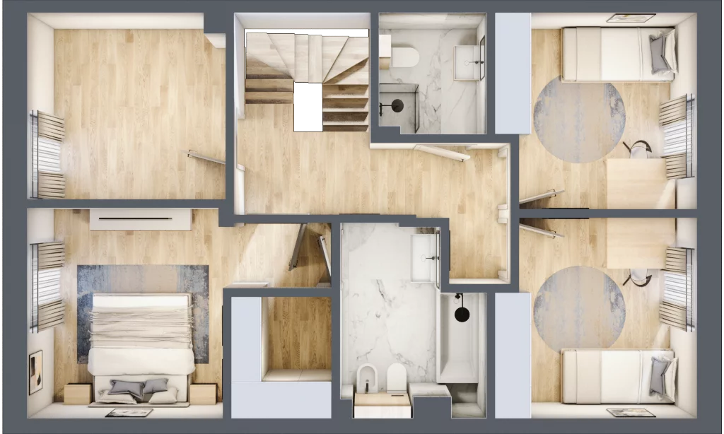 Dom 134,15 m², oferta nr 35A, Domy Golfowe, Krzyżanowice, Kryniczno