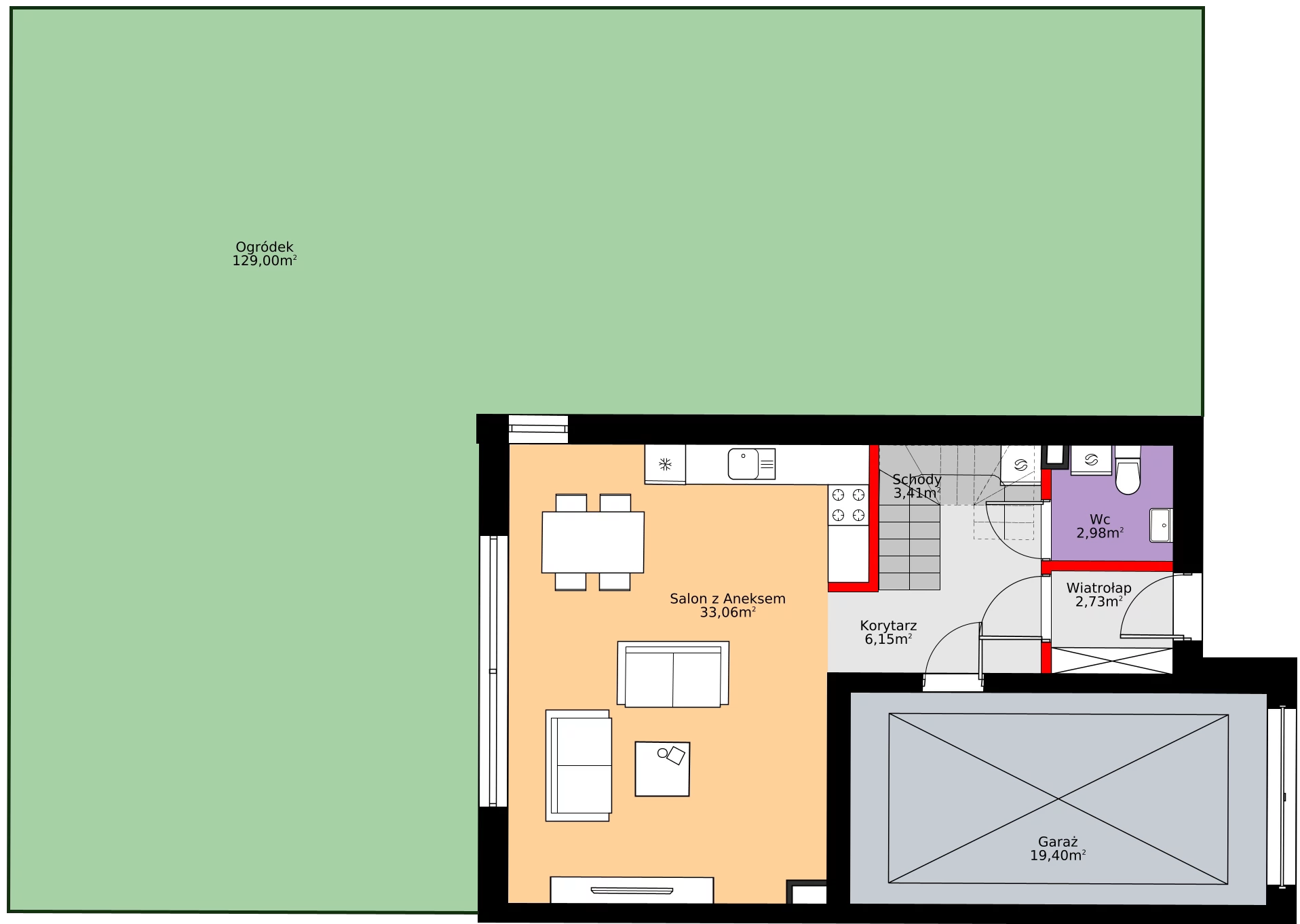 Zalety domu 134.07 m², 39A