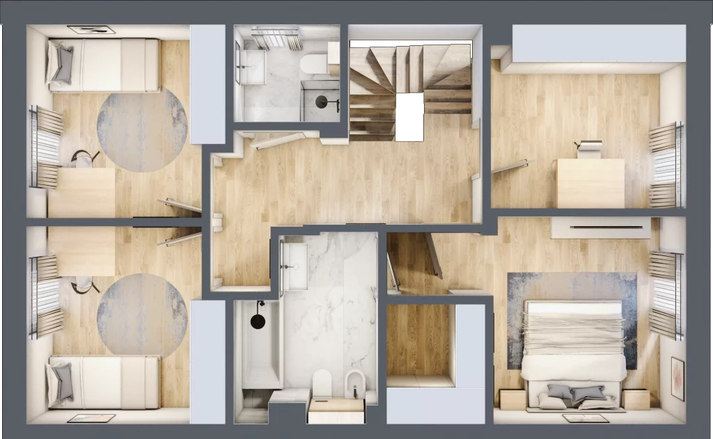 Dom 134,07 m², oferta nr 39A, Domy Golfowe, Krzyżanowice, Kryniczno