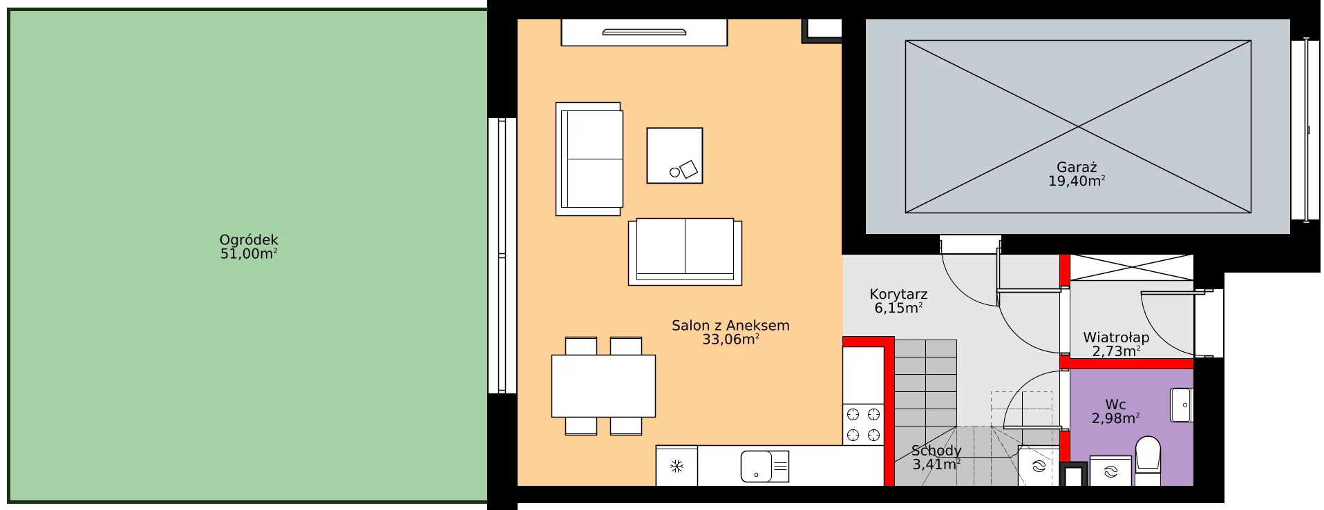 Zalety domu 134.15 m², 39B