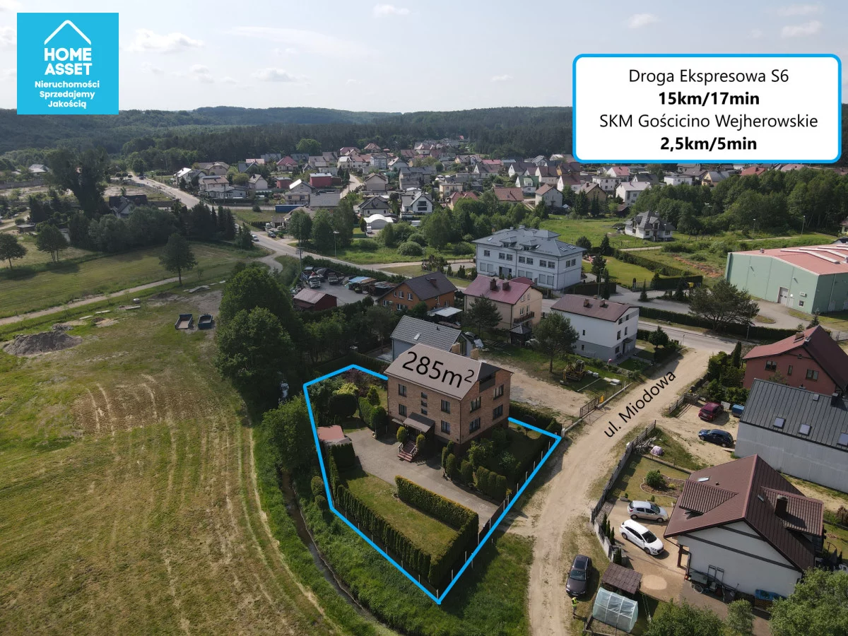 Dom 263,01 m², oferta nr , HS726037, Gościcino, Miodowa