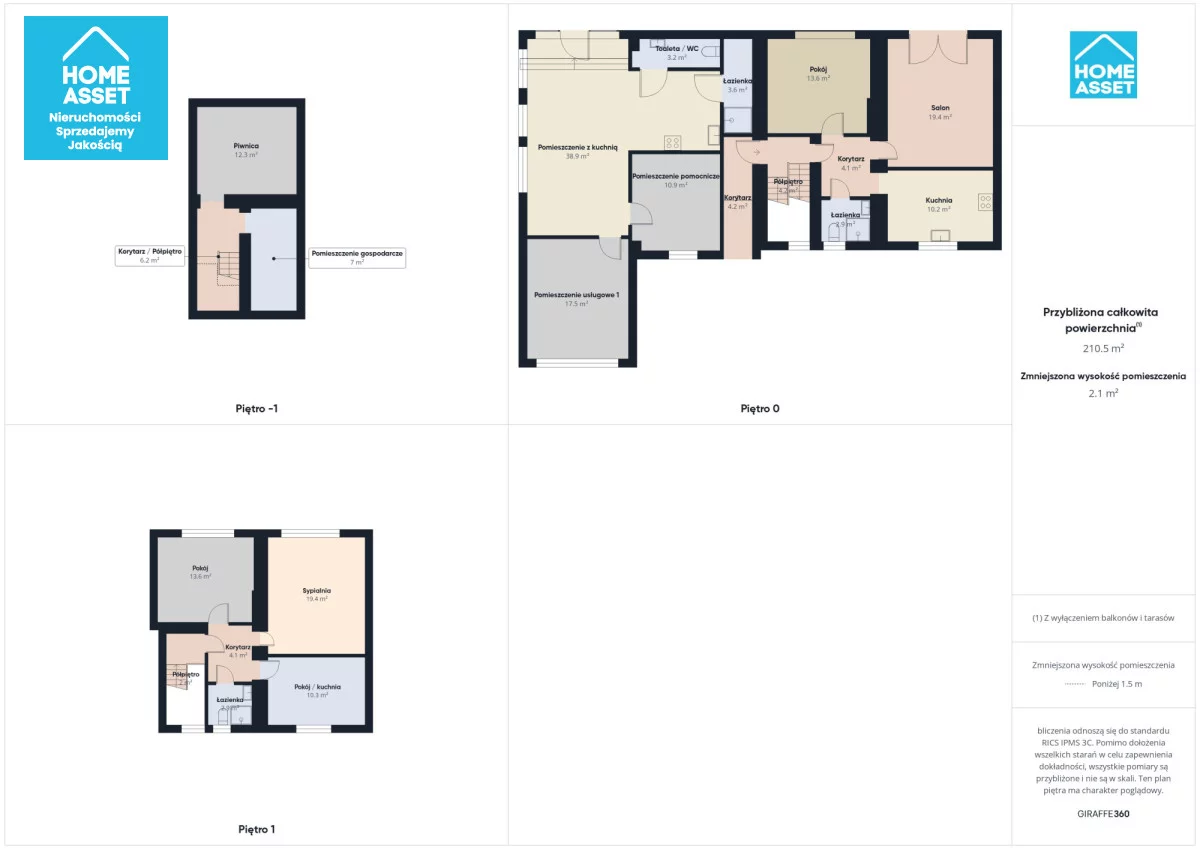 Dom i rezydencja 210,50 m², oferta nr , HS226779, Wejherowo, Zachodnia