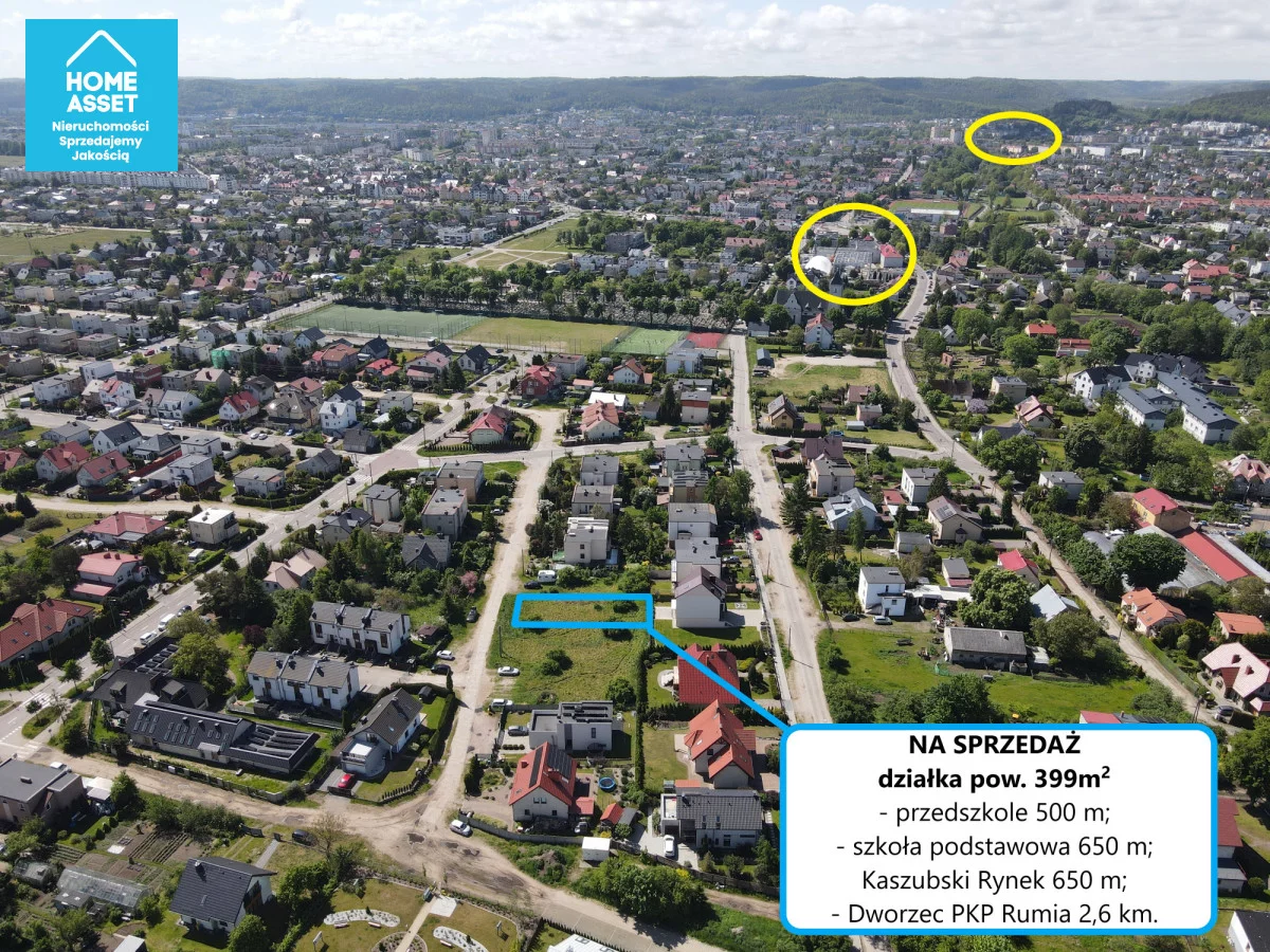 Działka 399,00 m², oferta nr , HS931833, Rumia, Agrestowa