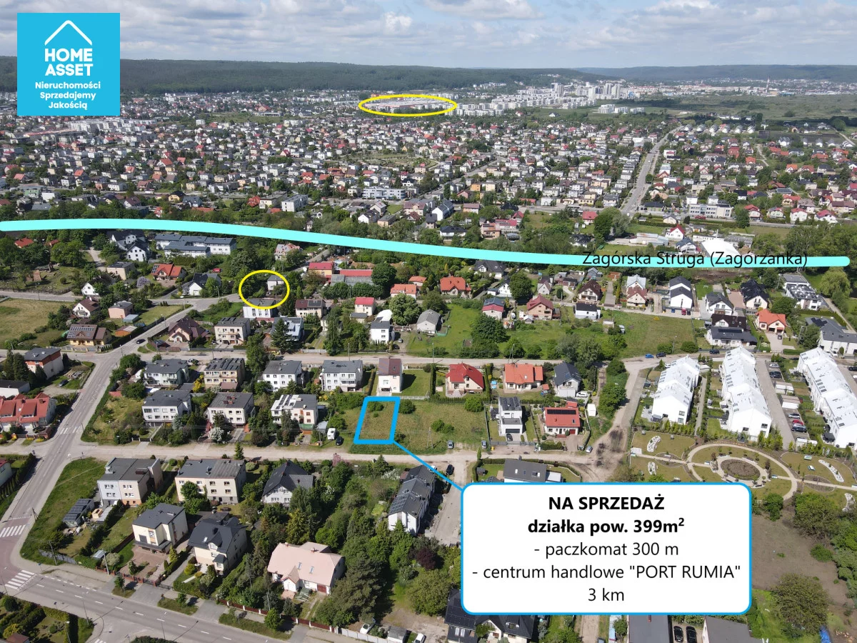Działka 399,00 m², oferta nr , HS931833, Rumia, Agrestowa