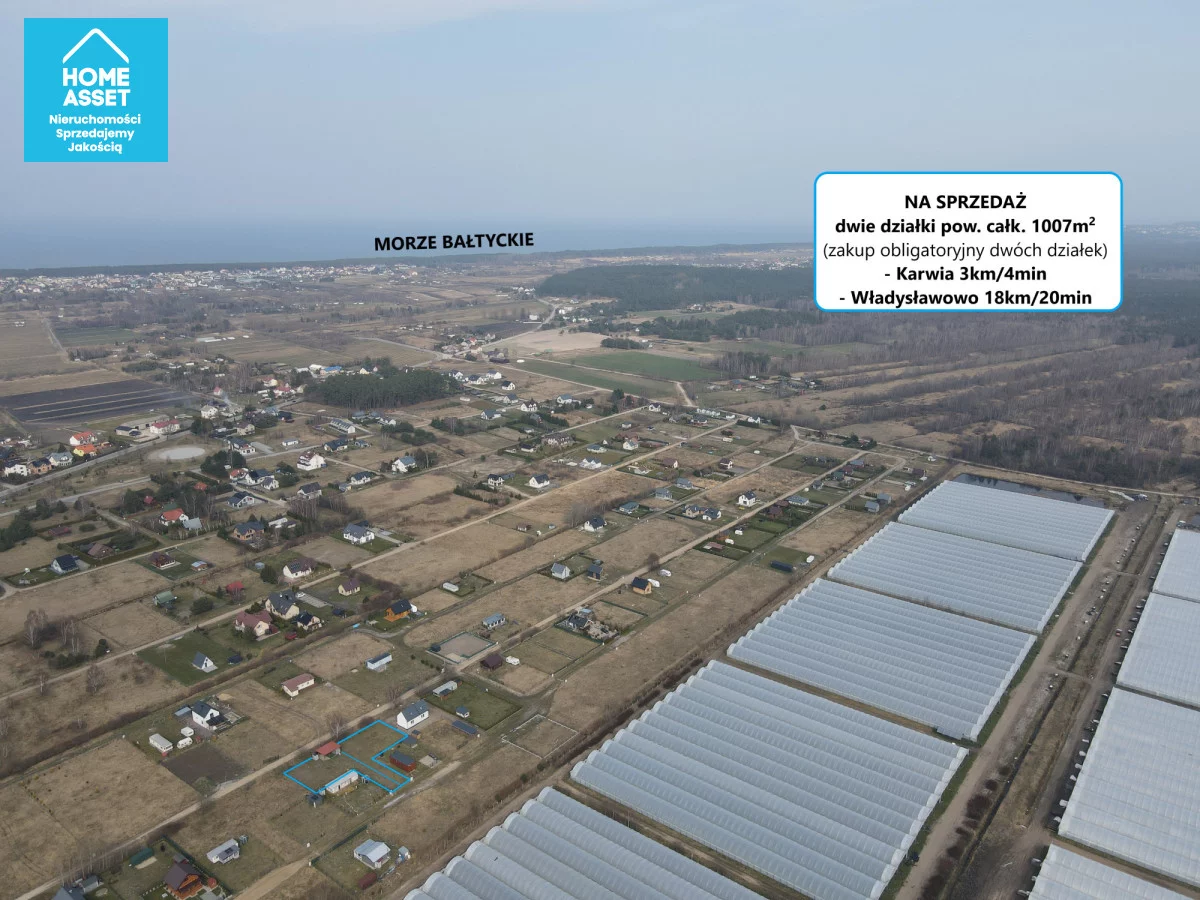 Działka 1 007,00 m², oferta nr , HS419166, Karwieńskie Błoto Pierwsze