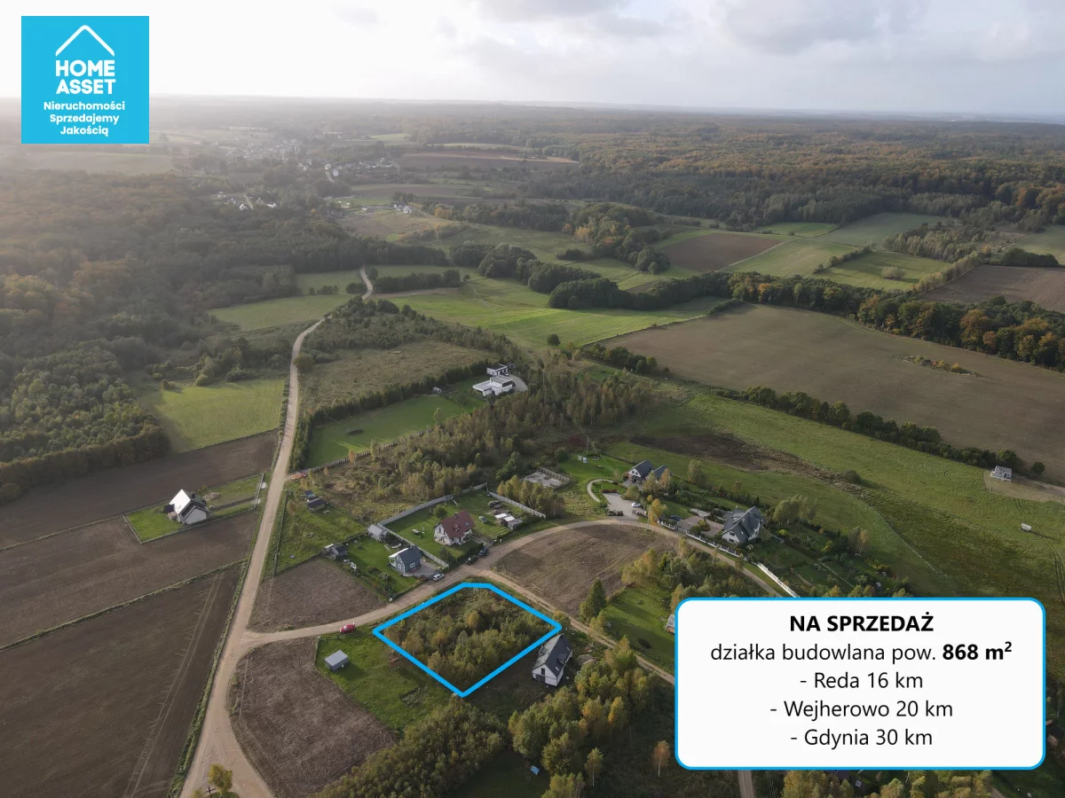 Działka 868,00 m², oferta nr , HS436564, Mechowo