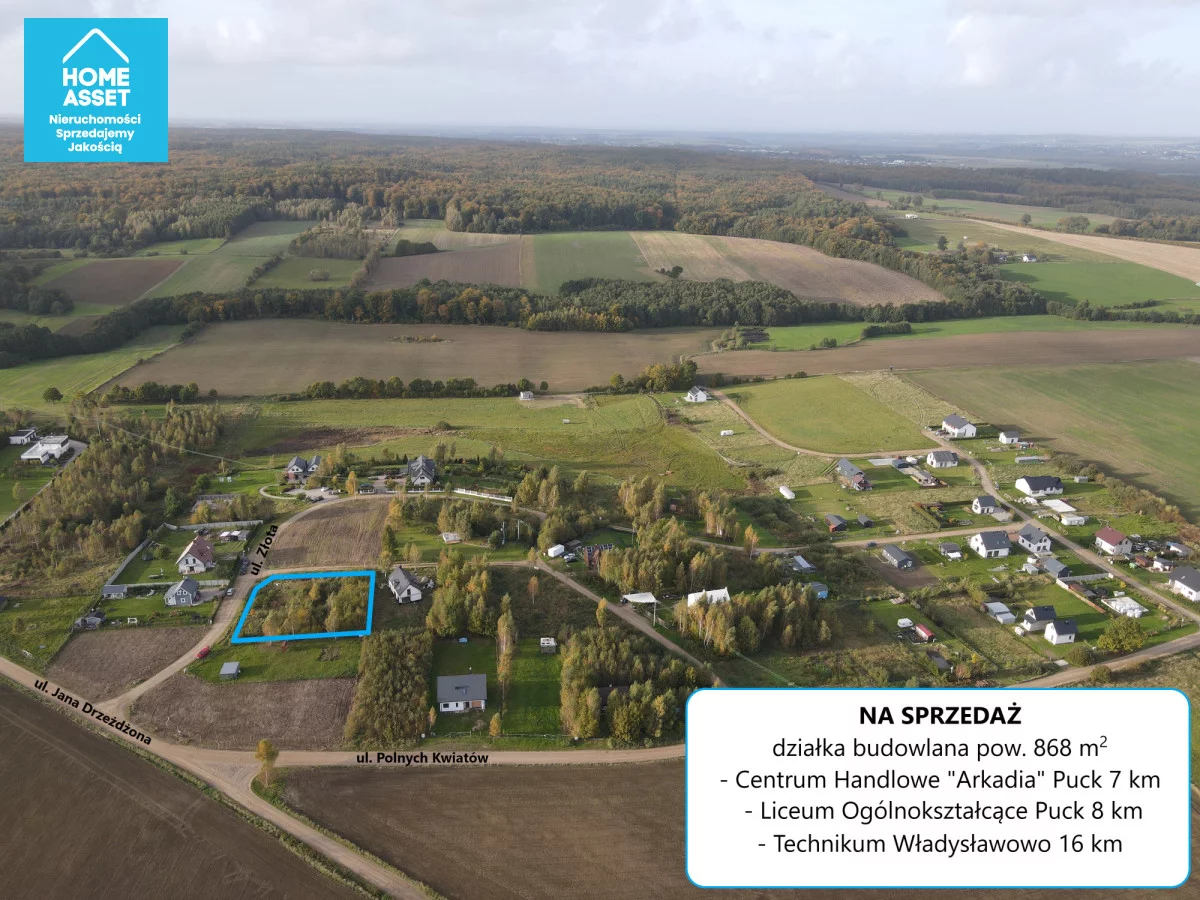 Działka 868,00 m², oferta nr , HS436564, Mechowo