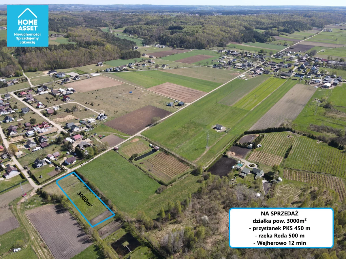 Działka 3 000,00 m², oferta nr , HS419386, Zelewo, Polna