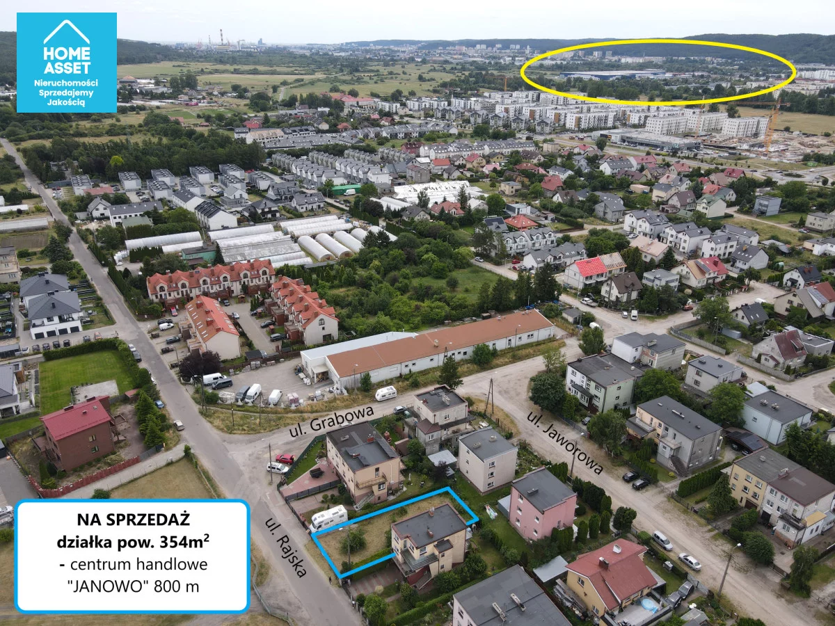 Działka 354,00 m², oferta nr , HS530222, Rumia, Rajska