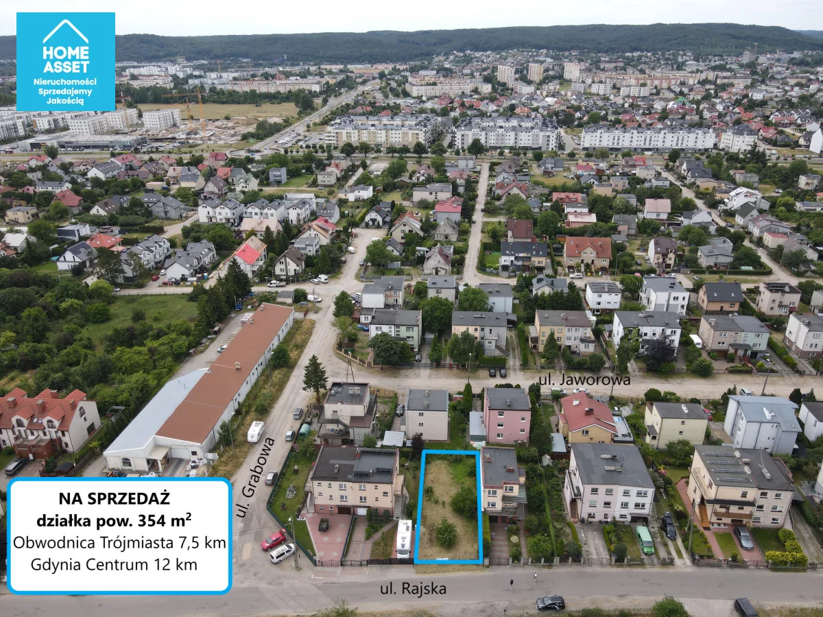Działka 354,00 m², oferta nr , HS530222, Rumia, Rajska