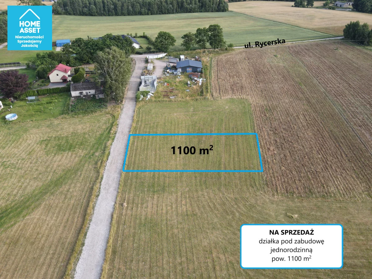 Działka 1 100,00 m², oferta nr , HS247299, Robakowo, Rycerska