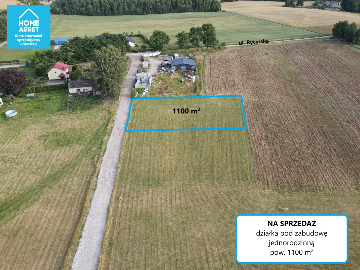 Działka 1 100,00 m², oferta nr , HS247299, Robakowo, Rycerska