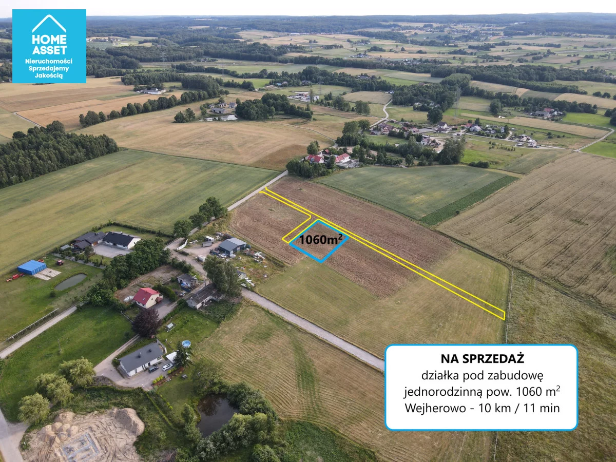 Działka 1 060,00 m², oferta nr , HS658217, Robakowo, Rycerska